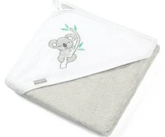 Baby Ono BabyOno bambukinis rankšluostis su gobtuvu, 85x85 pilkas, koala, 343/03