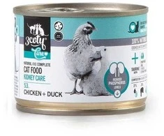 Kačių Maistas - 3COTY 53 Vištiena + Antiena Inkstų Priežiūros Drėgnas 180g