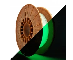 3D PET-G plastikas 1.75mm 0.5kg Rosa3D - Švyti tamsoje Žalias
