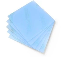 3Dm Group Fluo mėlynas lietinis organinis stiklas - 3mm - 200x200mm - 5 vnt.