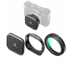 3in1 UV filtro rinkinys „Nano-X Cap Hood K&amp;F“, skirtas „FujiFilm X100 X100S X100V“ / SKU: 2335
