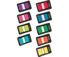 Plastikiniai žymekliai Post-it, 25x43mm, 50vnt., žalios spalvos