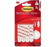 3M Lipniosios kabliukų juostelės COMMAND M dydis, 10 vnt.