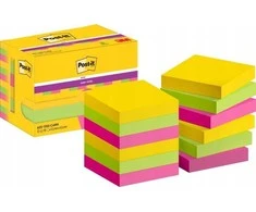 Lipnūs lapeliai 3M Post-it® Super Sticky Carnival, 47.6mmx47.6mm 12 vnt. po 90 lapelių