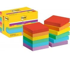 Lipnūs lapeliai 3M Post-it® Super Sticky Playful 47.6mmx47.6mm 12vnt/pak 90L