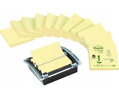 3M POST-IT R330 RECYKLING Z-NOTES PK12 + DISPENSER U/B
