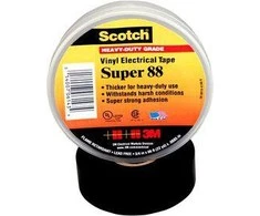 3M Izoliacinė juosta 19 x 20m juoda PVC Scotch Super 88 (80611615081)