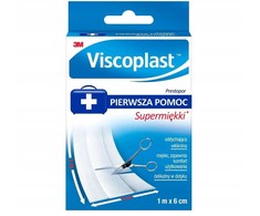 3M Viscoplast Prestopor, Supermiękki Plaster do cięcia 1 m x 6 cm, 1 sztuka
