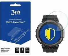 3mk Watch Protection™ hibridinis stiklas v. FlexibleGlass Lite ant Amazfit T-Rex 2