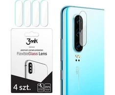 HIBRIDINIS STIKLAS 3MK LANKSTUSIS STIKLAS LĖŠAS IPHONE 7 / 8 / SE 2020 TIK KAMERAI 4 Vnt.