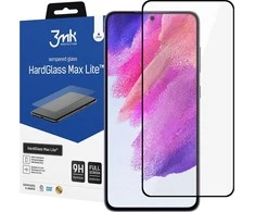 LCD apsauginis stikliukas 3mk Hard Glass Max Lite Samsung G990 S21 FE 5G juodas