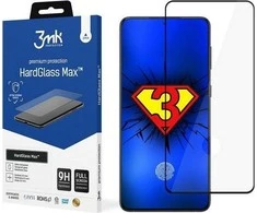 3MK HardGlass Max Finger Print Samsung, Galaxy S21, grūdintas stiklas, Juodas, skaidri ekrano apsauga