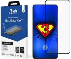 3MK Plus Juodas HG Max FP Samsung, Galaxy S21 Plus, Juodas, Screen Protector Tempered Glass 9H