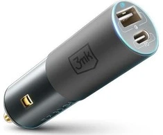 Įkroviklis automobilinis 3mk Hyper Car Charger 100W 1xUSB-C + 1xUSB-A