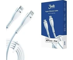 USB kabelis 3mk Hyper Silicone Cable Lightning 20W 1m