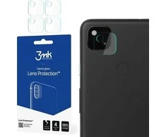 3MK LANKSČIAUS STIKLO LENŠYS GOOGLE PIXEL 4A HIBRIDINIS STIKLAS, skirtas 4 PC KAMERAI