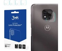 3Mk Protection HIBRIDINIS STIKLAS 3MK LANKSTUS STIKLINIS OBJEKTYVAS, „MOTOROLA MOTO G POWER 2021“ FOTOAPARATAS, 4 VNT.