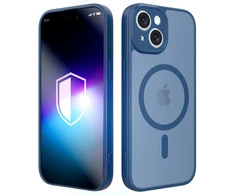 Dėklas 3MK Misty MagCase do Apple iPhone 15 mėlyna