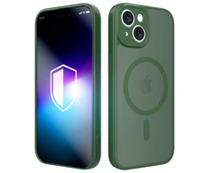 Dėklas 3MK Misty MagCase do Apple iPhone 15 žalia