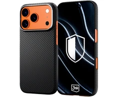 Dėklas 3mk Hardy Aramid MagCase do Apple iPhone 17 Pro Max/ 18 Pro Max juoda