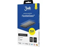 3MK FlexibleGlass Max Samsung Galaxy S24 Ultra juodas, hibridinis stiklas su sustiprintais kraštais