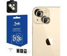 Kameros stiklas Apple iPhone 14 9H 3mk Lens Protection Pro serijos objektyvas - auksinis