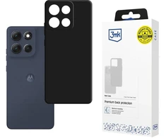 3Mk apsauginis matinis dėklas Motorola Moto G86 telefonui - Juodas
