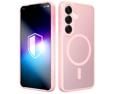 Dėklas 3MK Misty MagCase do Samsung Galaxy S25 rožinis