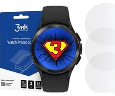 LCD apsauginė plėvelė 3MK Lankstus stiklas Samsung Galaxy Watch 4 Classic 42mm 3vnt
