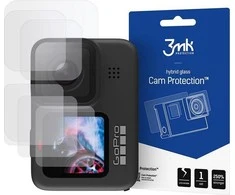 Hybrid Glass for Screen + Lens GO Pro HERO 9 3mk Hybrid Glass Cam Protection juodos spalvos