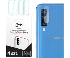 HYBRID GLASS 3MK FLEXIBLE GLASS LENS SAMSUNG GALAXY A70 FOR CAMERA 4 PCS.