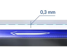 Hibridinis apsauginis stiklas 0,3 mm, antibakterinis 3mk