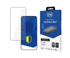 Reinforced Full Coverage Tempered Glass 3mk HardGlass Max Juodas for Xiaomi 15T 5G / 15T Pro 5G
