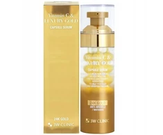 3W Clinic Vitamin C &amp; Luxury Gold kapsulinis veido serumas 56 ml