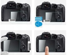 K&amp;F 3x rinkinys 9H stiklo ekrano apsauga ir 3x apsauga nuo šaltos pėdutės, skirtas Canon EOS R6 II, R6, R7 / K&amp;F Concept / SKU.2202
