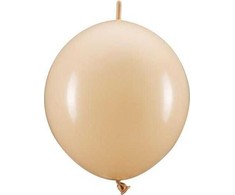 PartyDeco Rišami balionai 33cm, kūnos spalvos nude