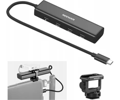 4in1 šakotuvas 5x USB-C 10gbps 100w PD kojinis rogės ISO sriegis 1/4" Neewer / Ps020e