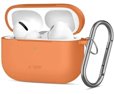 „Tech-Protect“ silikoninis dėklas „AirPods Pro“ ausinėms – oranžinis