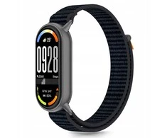 Tech-Protect Nylon Pro apyrankė skirta Xiaomi Smart Band 8/9/10/NFC – juodos spalvos and oranžinės spalvos