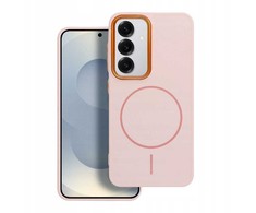 Oem FRAME MAG COVER dėklas suderinamas su MagSafe skirtas Samsung Galaxy A52 5G / A52 LTE ( 4G ) / A52s 5G powder rožinės spalvos