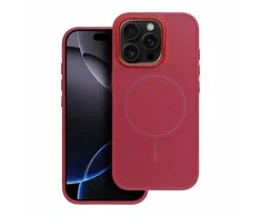 Oem Originalus „iPhone 14 PRO“ dėklas su „Frame Mag Cover“, suderinamas su „MagSafe“, rausvai raudonas