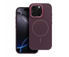 Dėklas Oem Case for iPhone 16 PRO Frame Mag Cover compatible with MagSafe violetinė