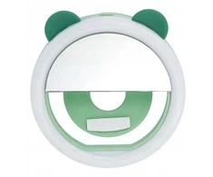 Dėklas Oem LED light ring for selfie on mobile phone RK12 žalias bear