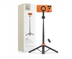 Tech-Protect L10S Bluetooth Selfie Stick Tripod - Juodas and Oranžinis