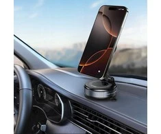 Juodas automobilinis magnetinis telefono laikiklis „Tech-Protect N60 Magsafe Wind &amp; Dash”