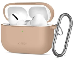 Dėklas Tech-Protect Silicone Hook Case for AirPods Pro - rusvai gelsvas