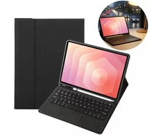 4kom.pl Dėklas i Klaviatūra touchpad do Samsung Galaxy S11 X730 X736 uchwyt na rysik, juoda