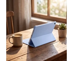 4kom.pl Dėklas su klaviatūra do Galaxy Tab S10 Lite 10.9'' SM-X406 SM-X400 2025 ochronne mėlyna