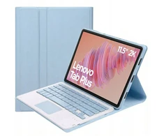 4kom.pl Dėklas su klaviatūra Lenovo Tab Plus 11.5 - apsauginis su stovu, prieiga prie prievadų ir mygtukų
