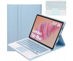 4kom.pl Dėklas su klaviatūra Lenovo Tab Plus 11.5 - apsauginis su stovu, prieiga prie prievadų ir mygtukų